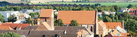 Prenzlau - Blick von der Kirche St. Marien zum Dominikanerkloster